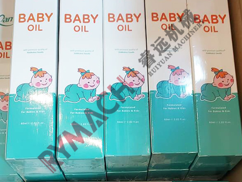 Malaysia client-Baby oil bottle box packaging